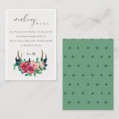 フローラスタグアントラーモノグラ結婚ムの願い井戸 エンクロージャーカード (正面/裏面)