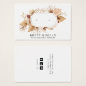 フローラスタッドイヤリングジュエリー表示カード (正面&裏面)