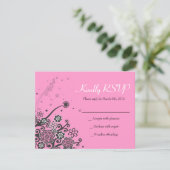 フローラスターオブデイビッドバルミツワー招待状返信 招待状 (スタンド正面)