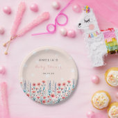 フローラスター赤ちゃんシャワー ペーパープレート (パーティー)