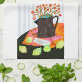 フローラスチルライフキッチンティータオル キッチンタオル (折り畳み)