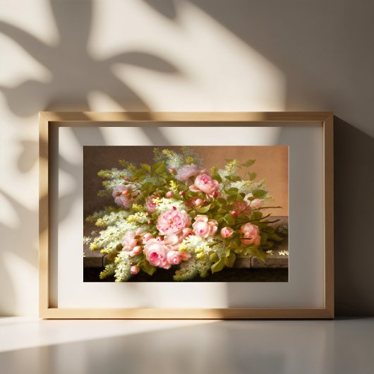 フローラスチルライフ、ラウル・M・ド・ロンプレ ポスター