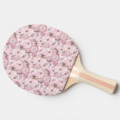 フローラスチームパンククロック – さくらんぼの花 卓球ラケット (横)