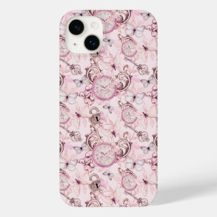 フローラスチームパンククロック – さくらんぼの花 Case-Mate iPhone 14 PLUSケース