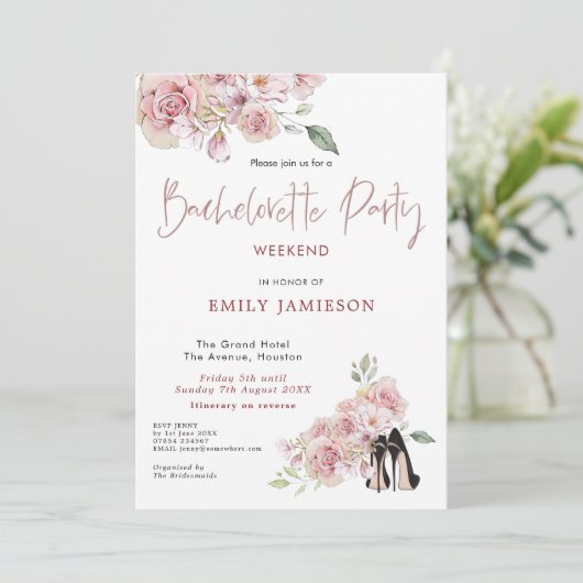 フローラスティレトスウィークエンドの旅程バチェロレッテ 招待状 (スタンド正面)