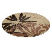 フローラステンシルデザインとタウニー葉ズ カッティングボード (角)