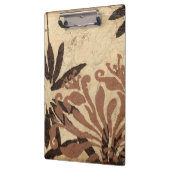 フローラステンシルデザインとタウニー葉ズ クリップボード (左)