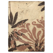 フローラステンシルデザインとタウニー葉ズ クリップボード (裏面)