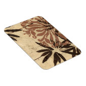 フローラステンシルデザインとタウニー葉ズ マグネット (右側)