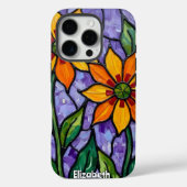 フローラステンドグラスのアートワーク Case-Mate iPhoneケース (裏面)
