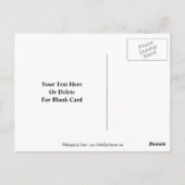 フローラステンドグラスのカスタマイズ可能はがき ポストカード (裏面)