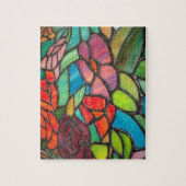 フローラステンドグラスパズル ジグソーパズル (縦)