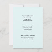 フローラステンドグラス葬儀 案内状 (裏面)