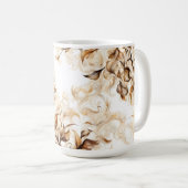 フローラステンドパターン – コーヒー中毒者 コーヒーマグカップ (正面右)