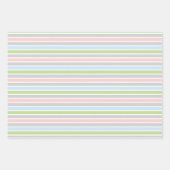 フローラストライプと男女兼用 ラッピングペーパーシート (正面3)