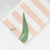 フローラストライプの統計ベビーブランケット フリースブランケット (角)