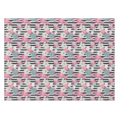 フローラストライプの テーブルクロス (正面(横))