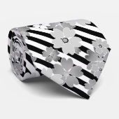 フローラストライプの ネクタイ (ロール)