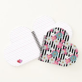 フローラストライプの ノートブック (内部)