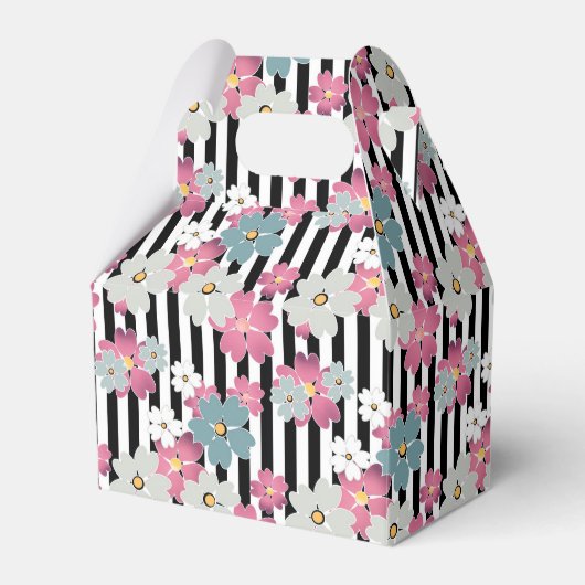 フローラストライプの フェイバーボックス (正面サイド)