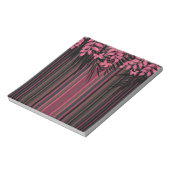 フローラストライプの、レトロ ノートパッド (回転)