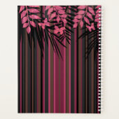 フローラストライプの、レトロ プランナー手帳 (裏面)