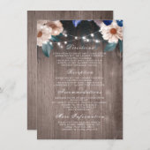 フローラストリングラ素朴イトウッド結婚ズ詳細 エンクロージャーカード (正面/裏面)