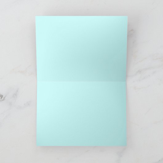 フローラストークボーイ赤ちゃんシャワーバラ青い花 案内状 (内部)