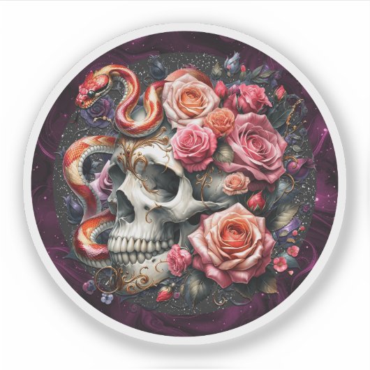 フローラスネークスカルシール。 シール (正面)