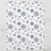 フローラスノーフレークホワイトとブラックスクラップブック紙 (正面)