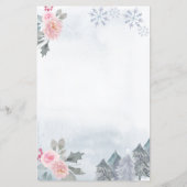 フローラスノーフレーク冬の願いベビーカード (裏面)