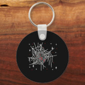 フローラスパイダーウェブ怠惰ハロウィーンの衣装かわいい キーホルダー (正面)