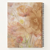 フローラスパイラルノートブック – 罫線 ノートブック (裏面)