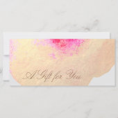 フローラスパサロン金ゴールド水色ギフト証明書 (正面)