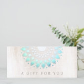 フローラスパターコイズロータスギフト券 (スタンド正面)