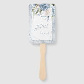 フローラスパークルスウェディングパーティーまたはプログラムBl ID889 ハンドファン (正面)