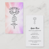 *~*フローラスパークルLotus霊気の修復 名刺 (正面/裏面)