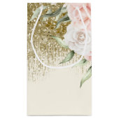 フローラスパークルSweet sixteen金ゴールドID912 スモールペーパーバッグ (裏面)