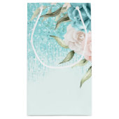 フローラスパークSweet sixteenティール（緑がかった色）ID912 スモールペーパーバッグ (裏面)