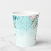 フローラスパークSweet sixteenティール(緑がかった色)ID912 紙コップ (右)