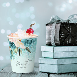 フローラスパークSweet sixteenティール（緑がかった色）ID912 紙コップ