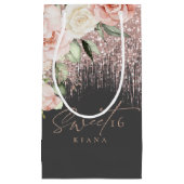 フローラスパークSweet sixteenバラ金ゴールド/Blk ID912 スモールペーパーバッグ (正面)