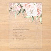 フローラスパークSweet sixteenバラ金ゴールドID912 アクリル招待状 (正面)