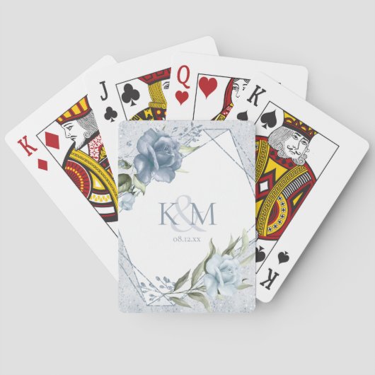 フローラスパ結婚ルクルのイニシャルダスティブルーID889 トランプ (裏面)