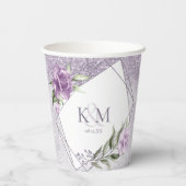フローラスパ結婚ルクルのイニシャルMauve ID889 紙コップ (裏面)