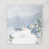 フローラスパ結婚ルクルのテーブルほこりっぽい青ID889 プレイスカード (外部開封)