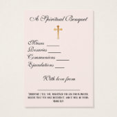 フローラスピリチュアルブーケ祈りの言葉ホーリーカード (裏面)