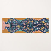 フローラスピリチュアル女性植物フローラ林 ヨガマット (正面(横))