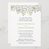 フローラスファンシーワールフォーマル結婚式招待状 招待状 (正面/裏面)