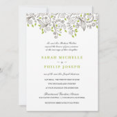 フローラスファンシーワールフォーマル結婚式招待状 招待状 (正面)